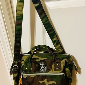 Anello Camouflage purse satchel.